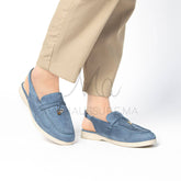 Loafer Elite - Mules Femme en Bleu ciel
