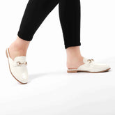 JADE - Mules Femmes en Blanc