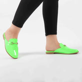JADE - Mules Femmes en Vert