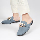 Mules en Bleu ciel
