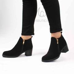 Elise Bottines à talon- Noir