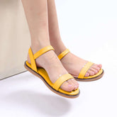 Sweety - Sandales fille - Moutarde