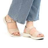 Velovia - Sandales confortables en Beige