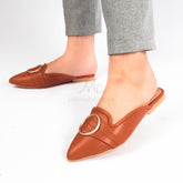ALINA - Mules en Tabac