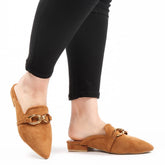 ANJAZ - Mules Femmes en Tabac
