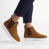 Premium - Boots daim en tabac