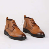 Owen - Boots Hommes en Tabac Clair