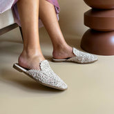 Riviera - Mules Femmes en Beige