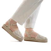 Wedge - Sandales compensées en Beige
