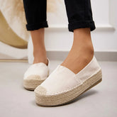 Flocon - Espadrilles Compensées en Beige