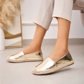 FémiStep - Espadrilles Femmes en Dore