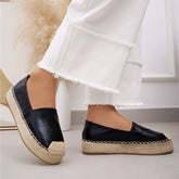 Plume - Espadrilles Compensées en Noir