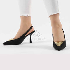 FLAVIA - Escarpin à talon en Noir