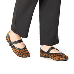 FARAH - Ballerines Femmes en Leopard