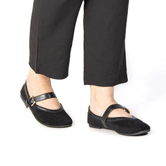 FARAH - Ballerines Femmes en Noir