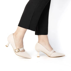 NEELA - Escarpins Femmes en Beige