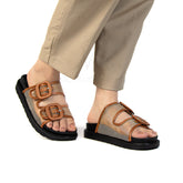 Raja - Sandales plates en Camel