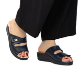 PodiaSoft - Sandales Médicales en Bleu