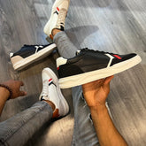 Urban - Baskets Hommes Cuir en Noir