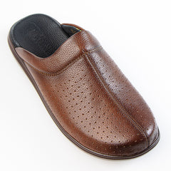 Ortho - Sabots Médical 100% Cuir en Tabac