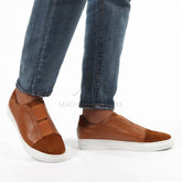 Gabriel - Baskets Hommes Cuir en Tabac