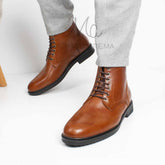 HIKER - Bottines à lacets - Tabac