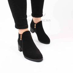 Elise Bottines à talon- Noir