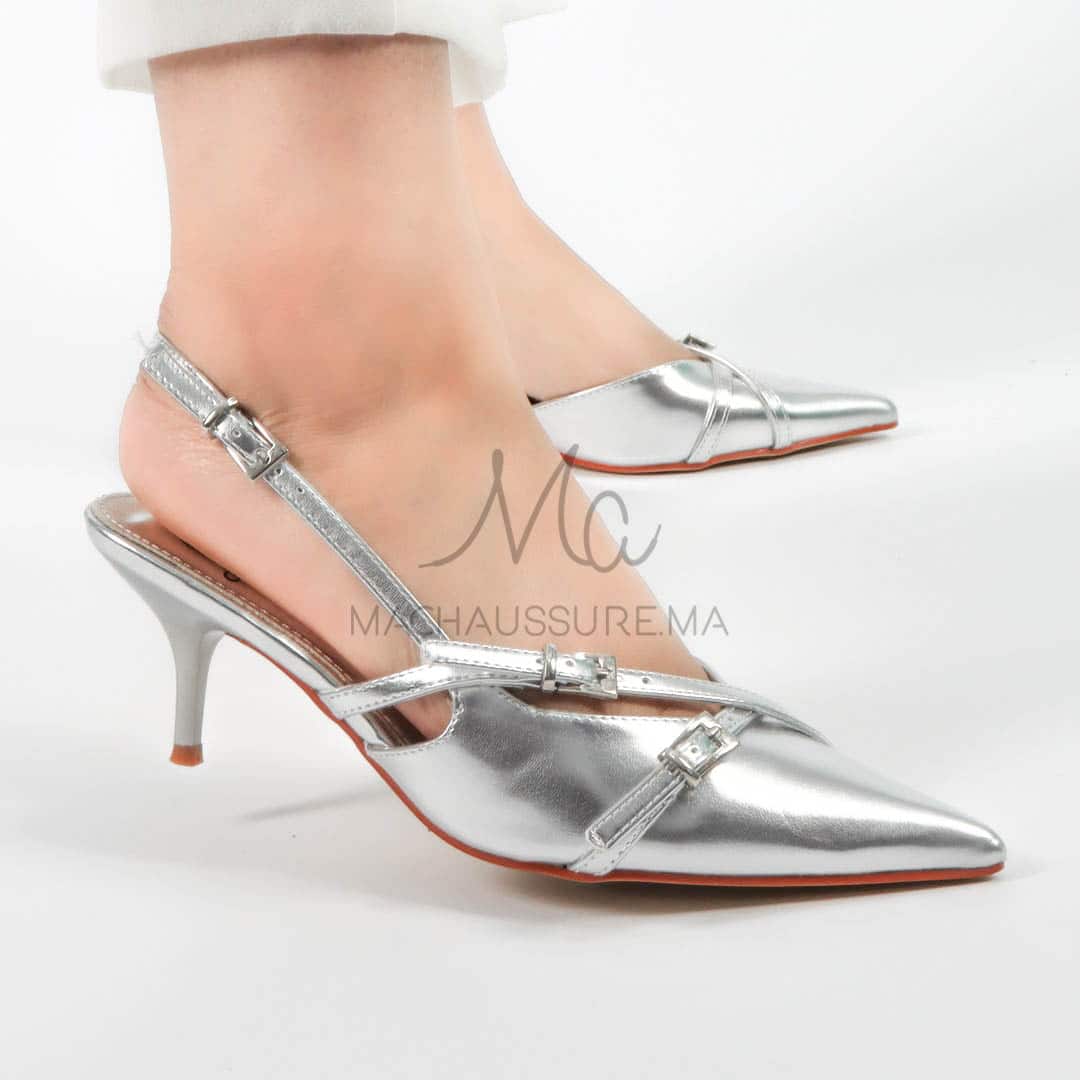 Tourmaline - Escarpins femmes en Argenté