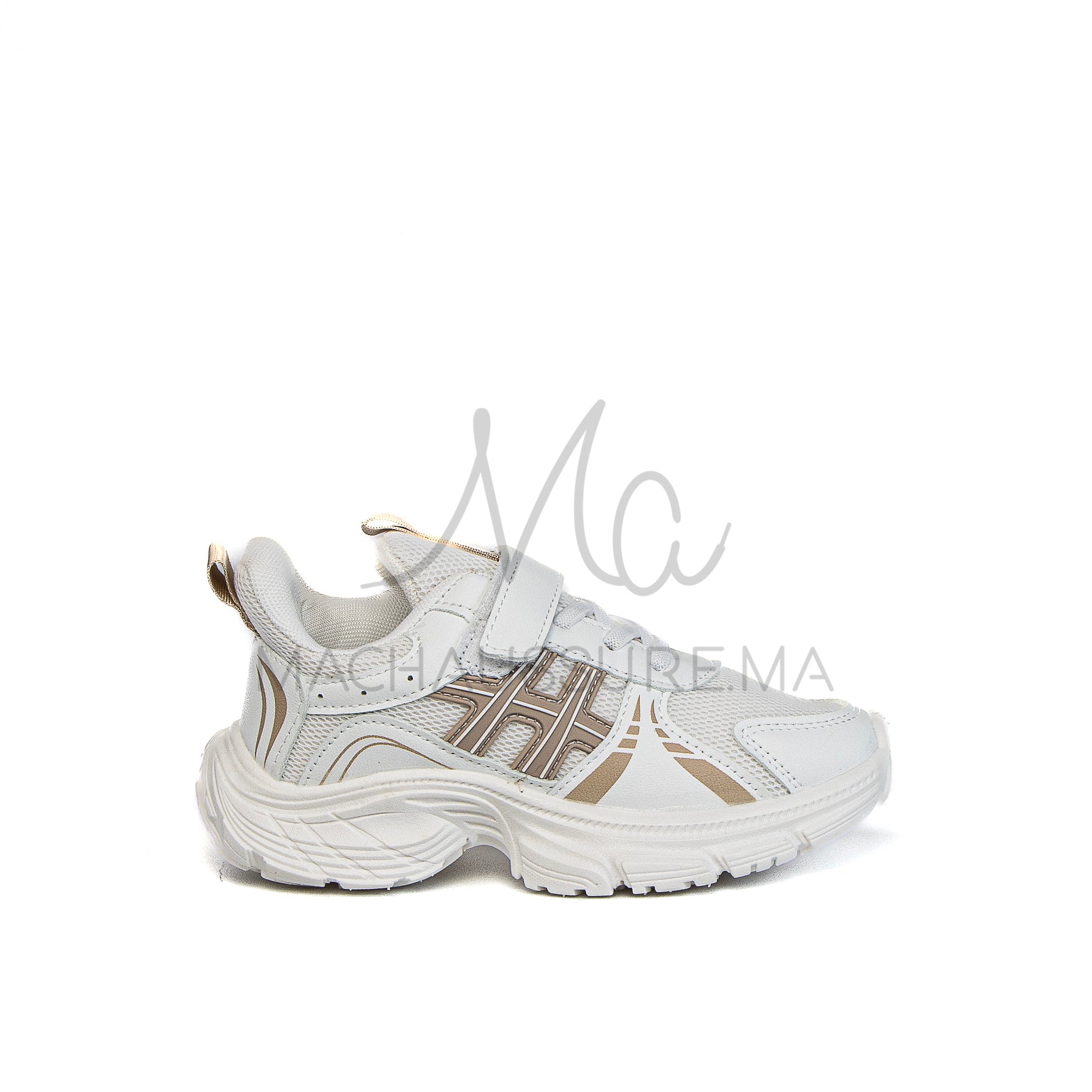 FlexRun - Baskets enfants en Kaki