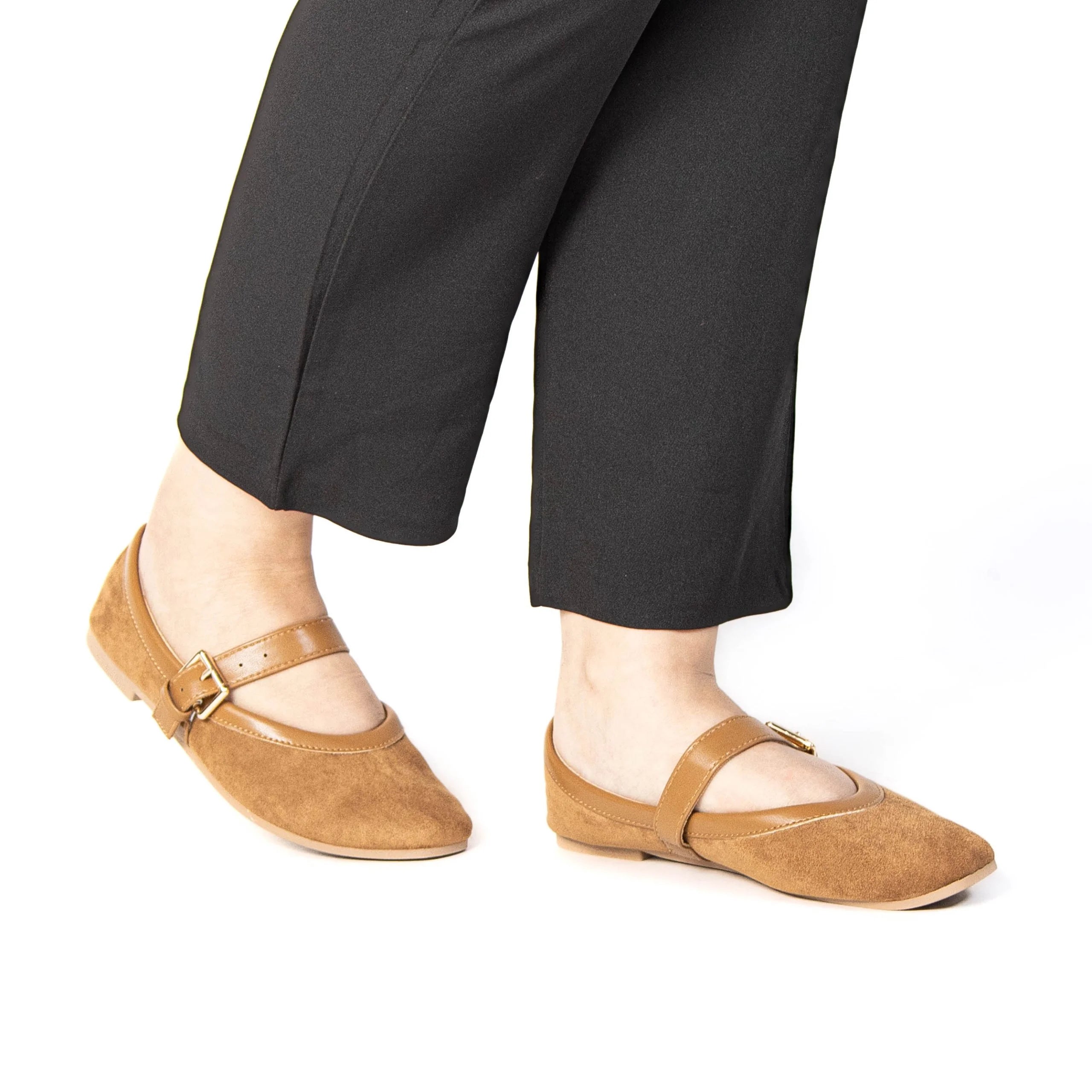 FARAH - Ballerines Femmes en Tabac