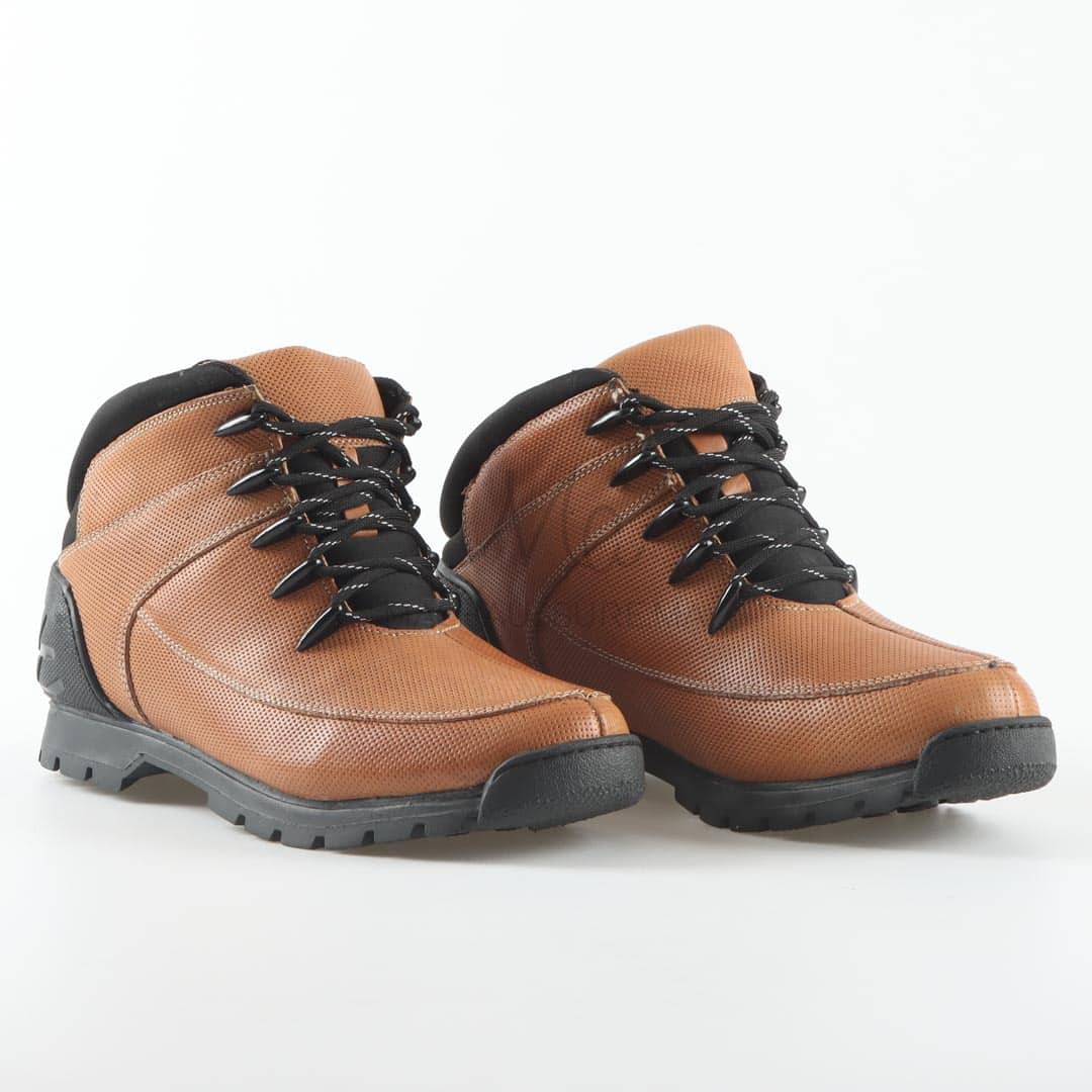 Outdoor Shoes - Chauds et Imperméables en Cuir Tabac