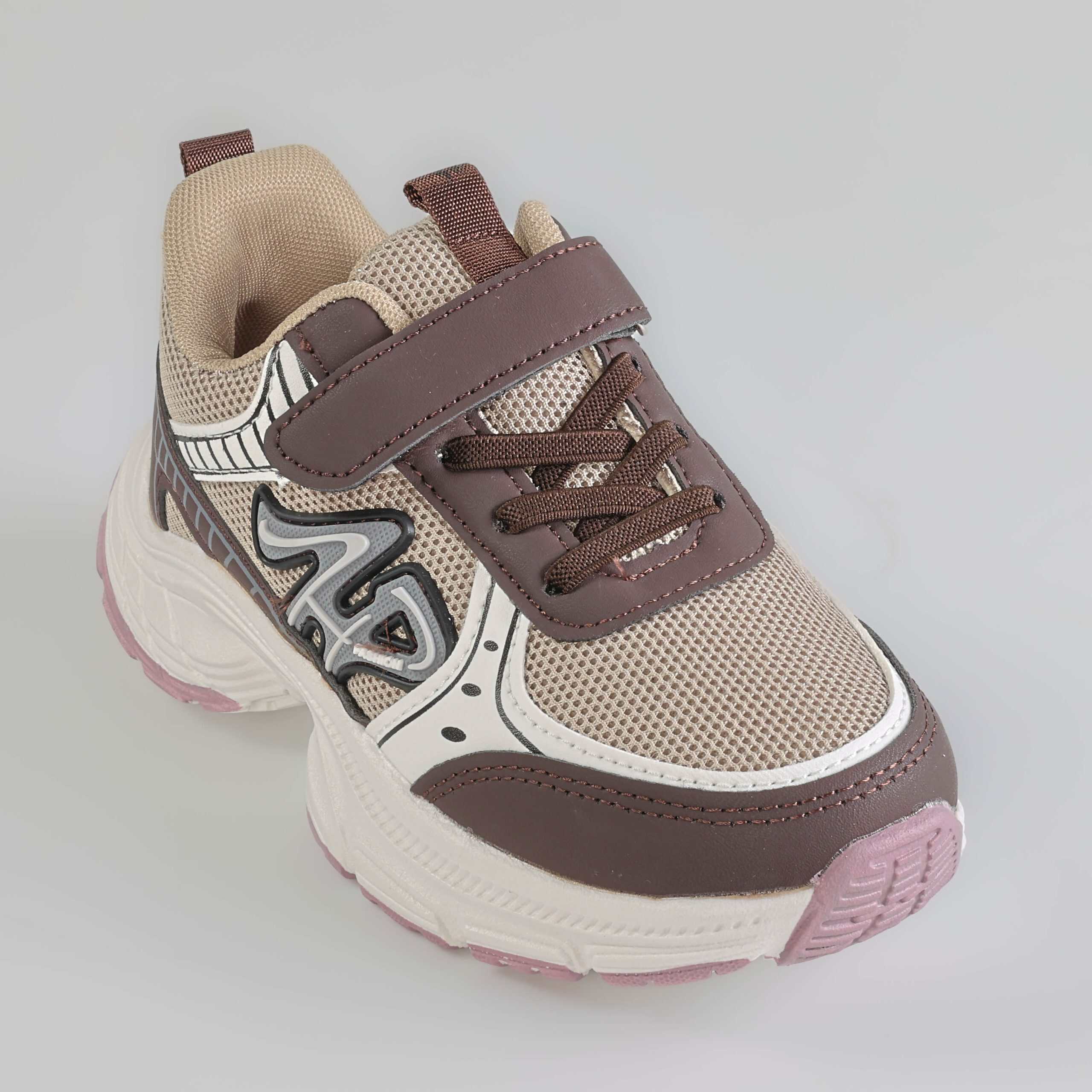 Enzo – Baskets Enfants en Coffee.