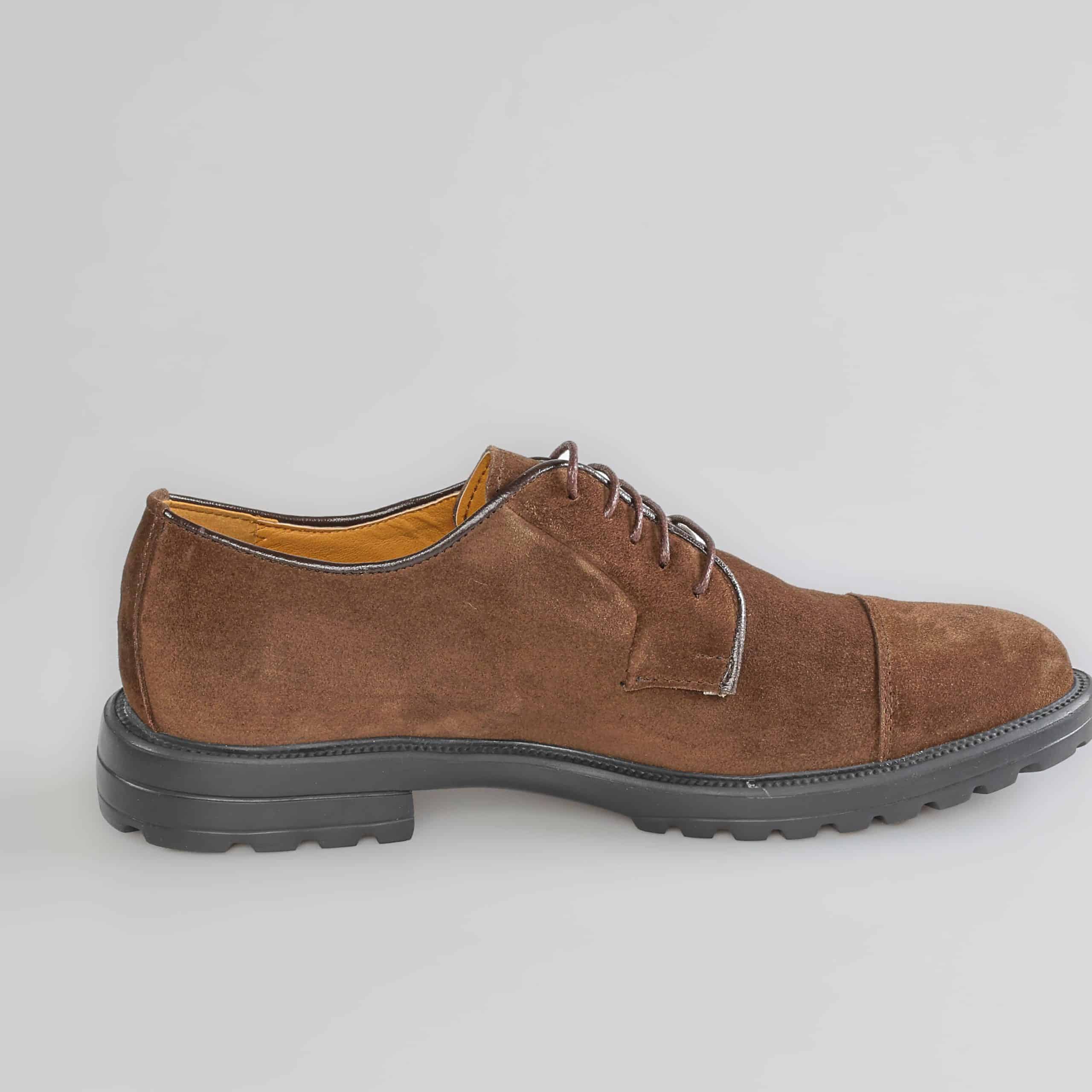 Byron – Chaussures de ville en Cuir Vert.