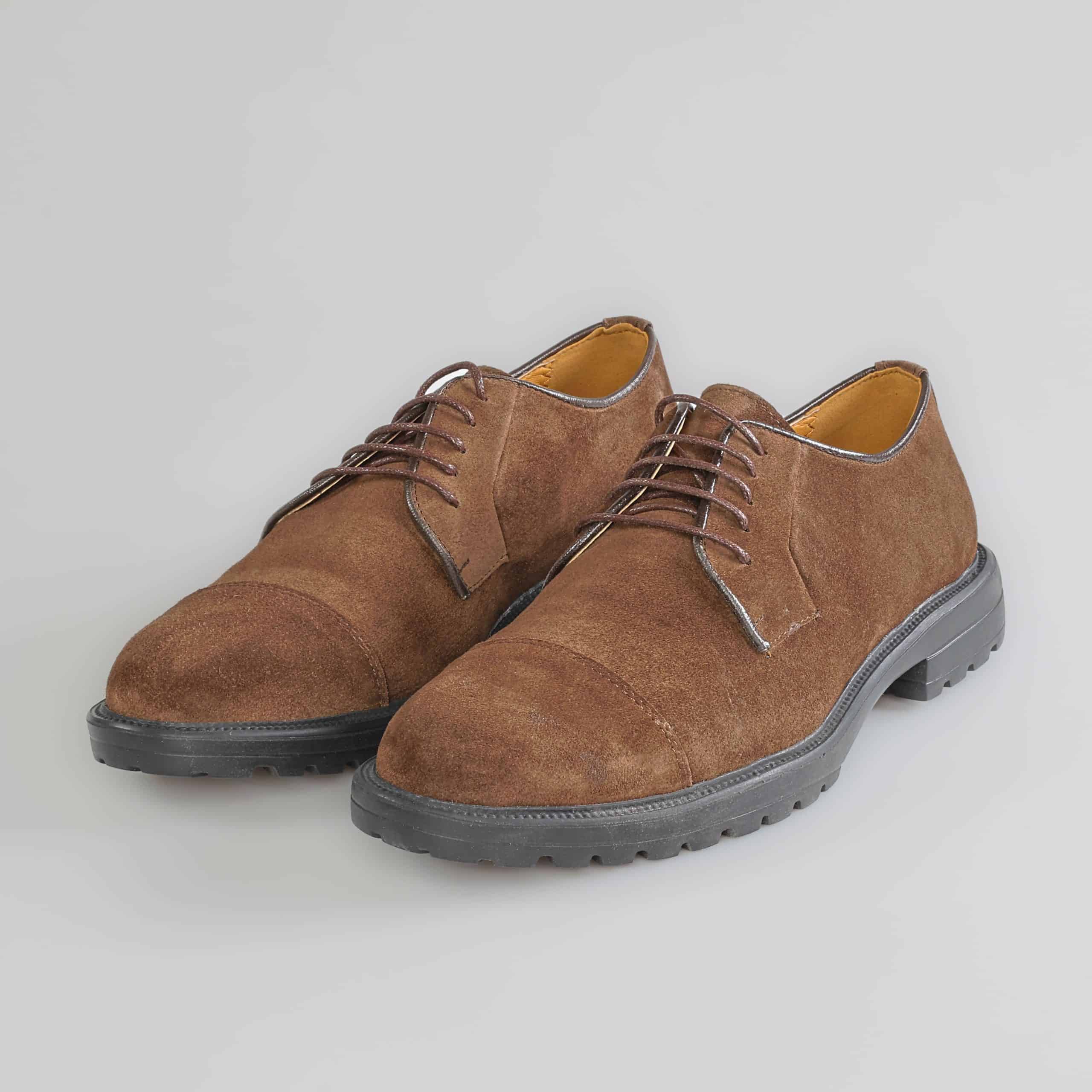 Byron – Chaussures de ville en Cuir Vert.