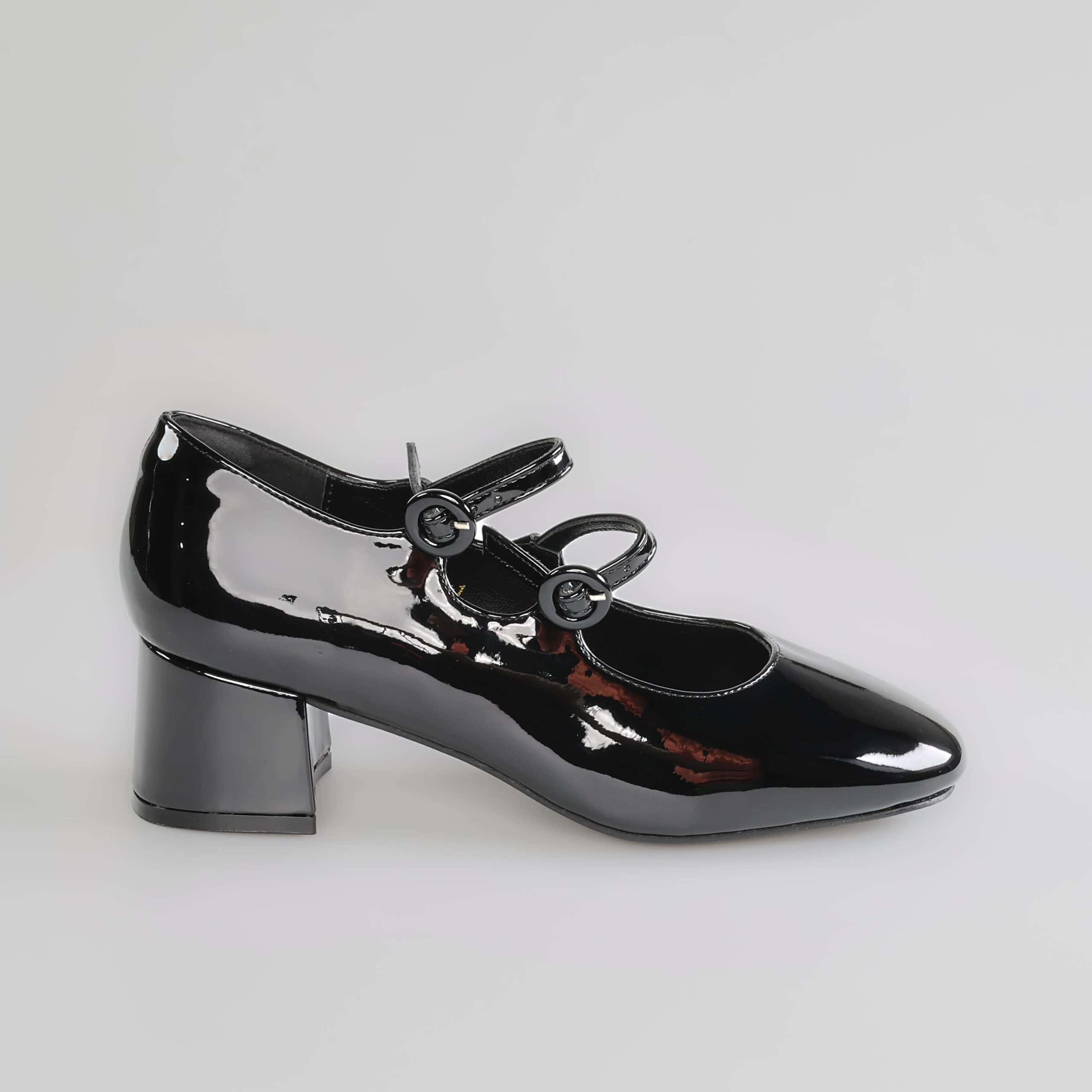 MARY – Escarpins à bride Femmes en Noir.