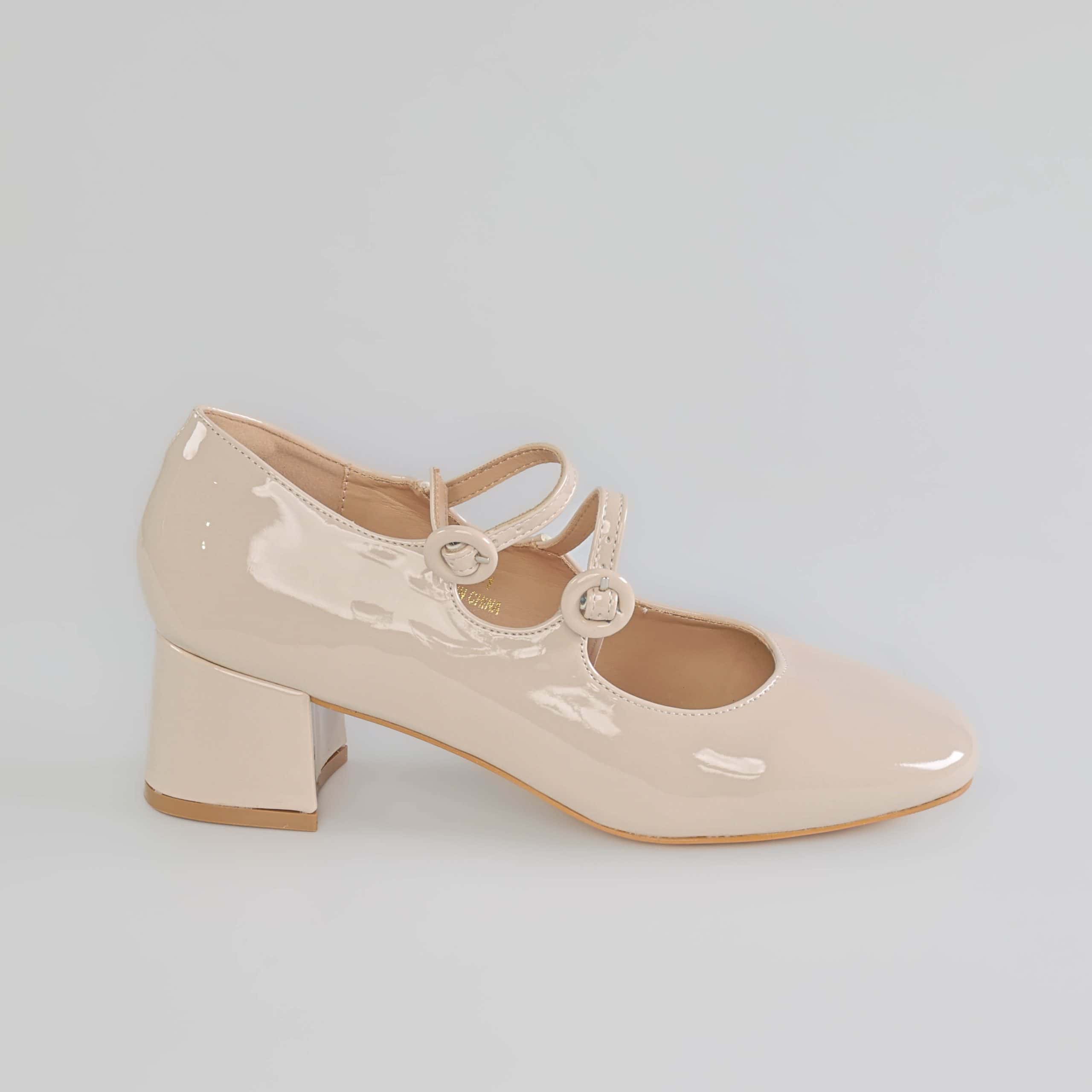 MARY – Escarpins à bride Femmes en Beige.