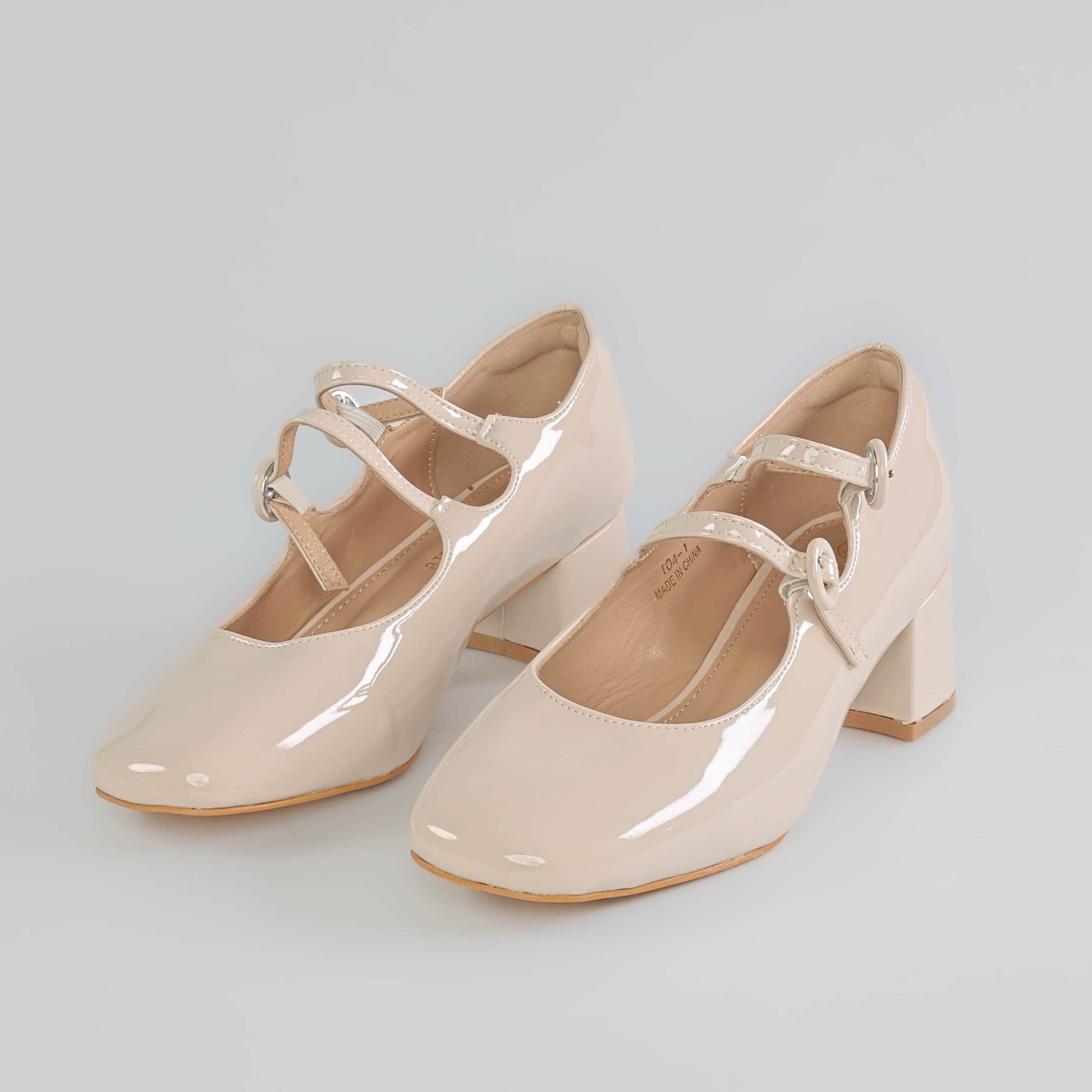 MARY – Escarpins à bride Femmes en Beige.