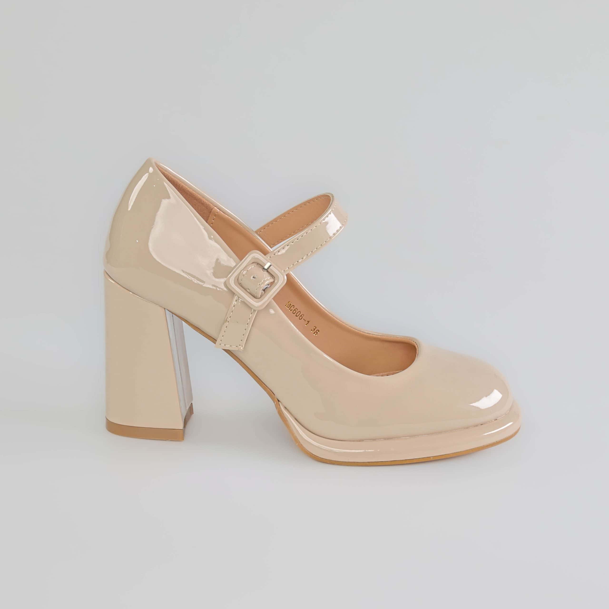 Viva – Escapins à bride Femmes en Beige.