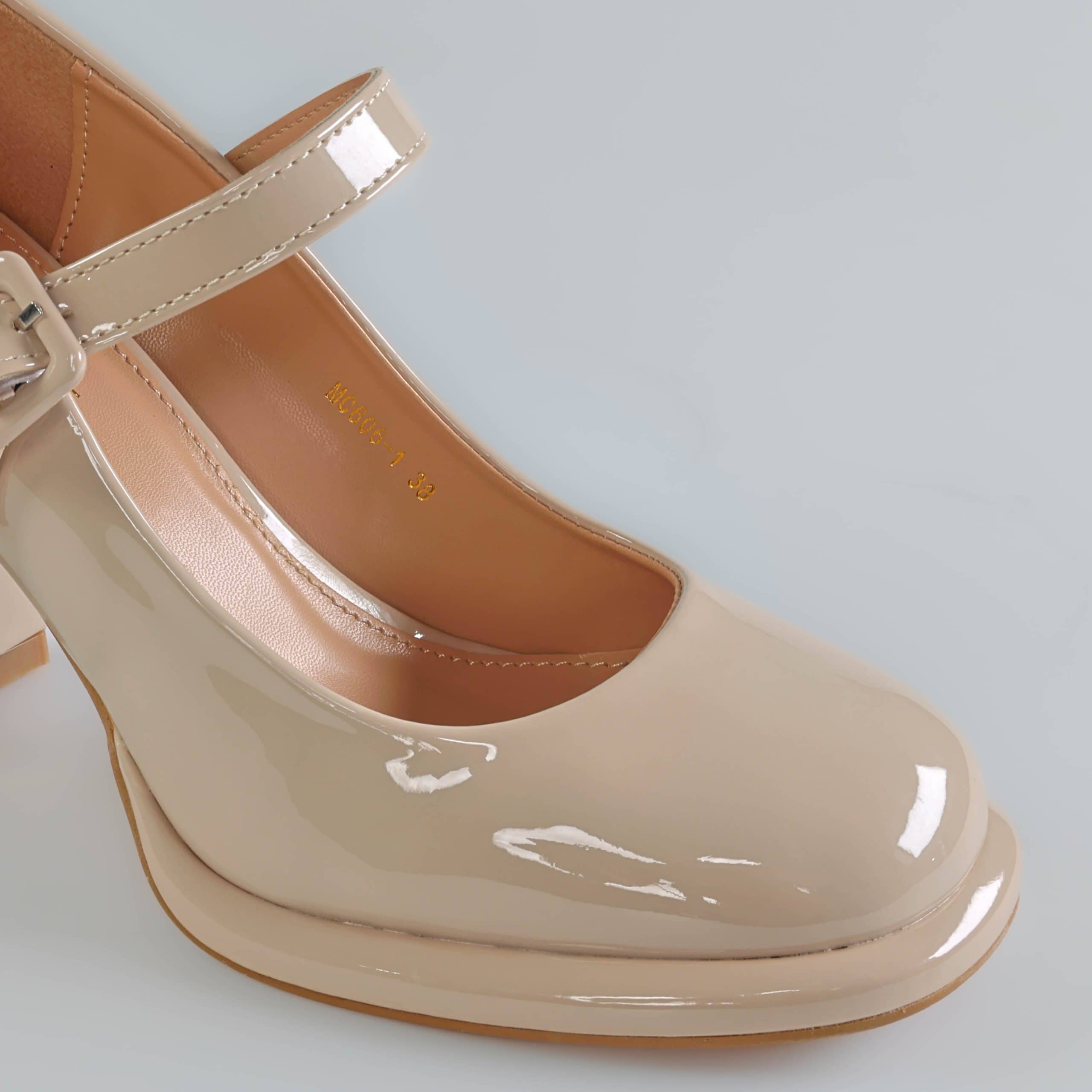 Viva – Escapins à bride Femmes en Beige.
