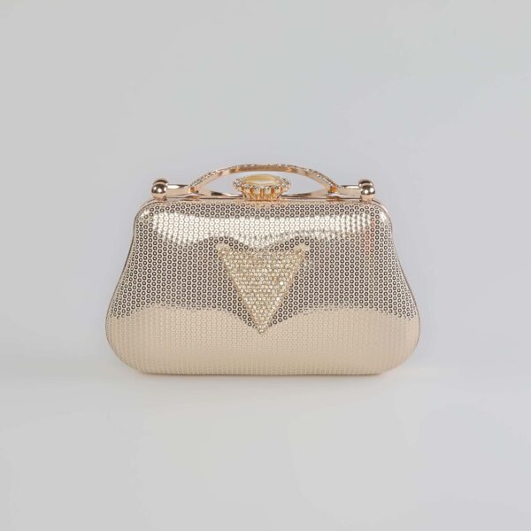 Crystal – Sac soirée en Doré.
