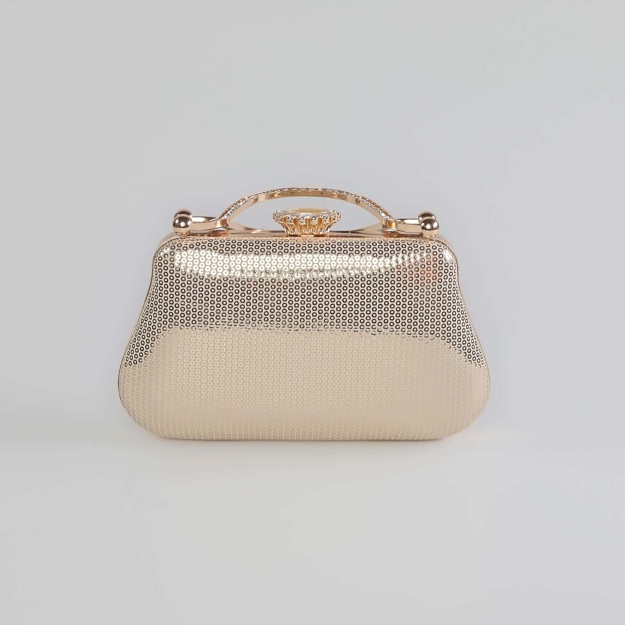 Crystal – Sac soirée en Doré.