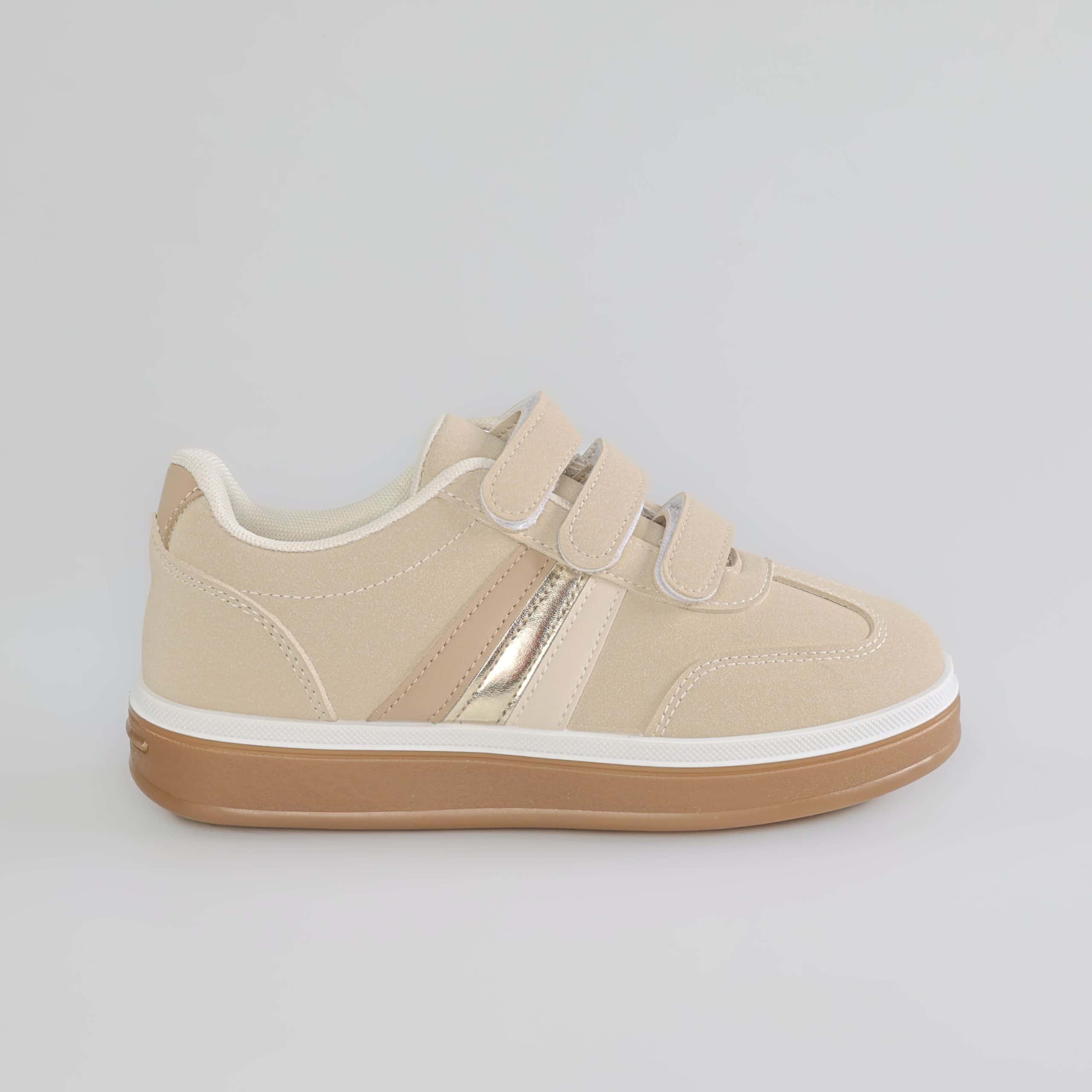 Nova – Baskets Femmes en Beige.