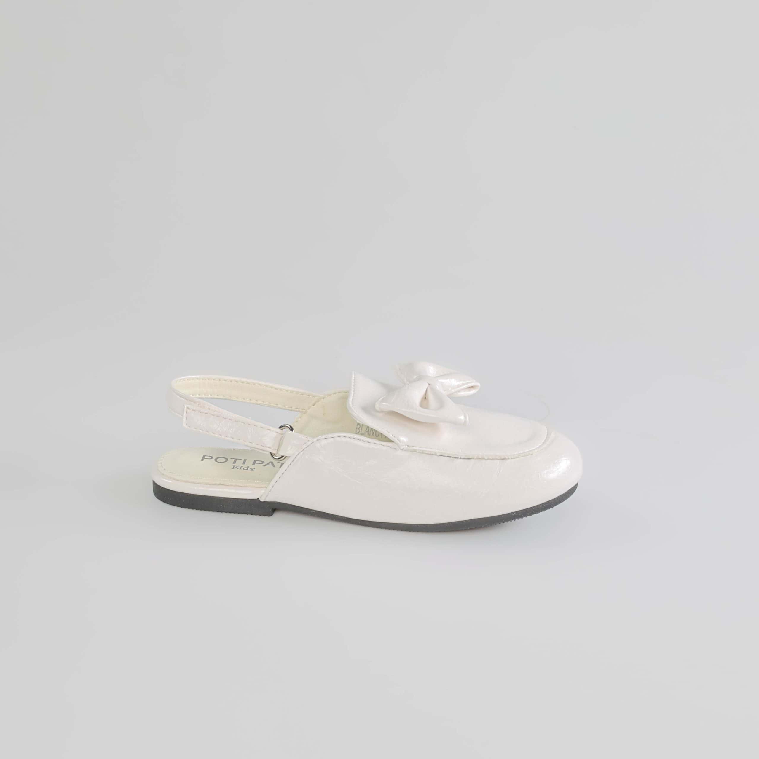Hana – Ballerines fille à bride en Blanc.