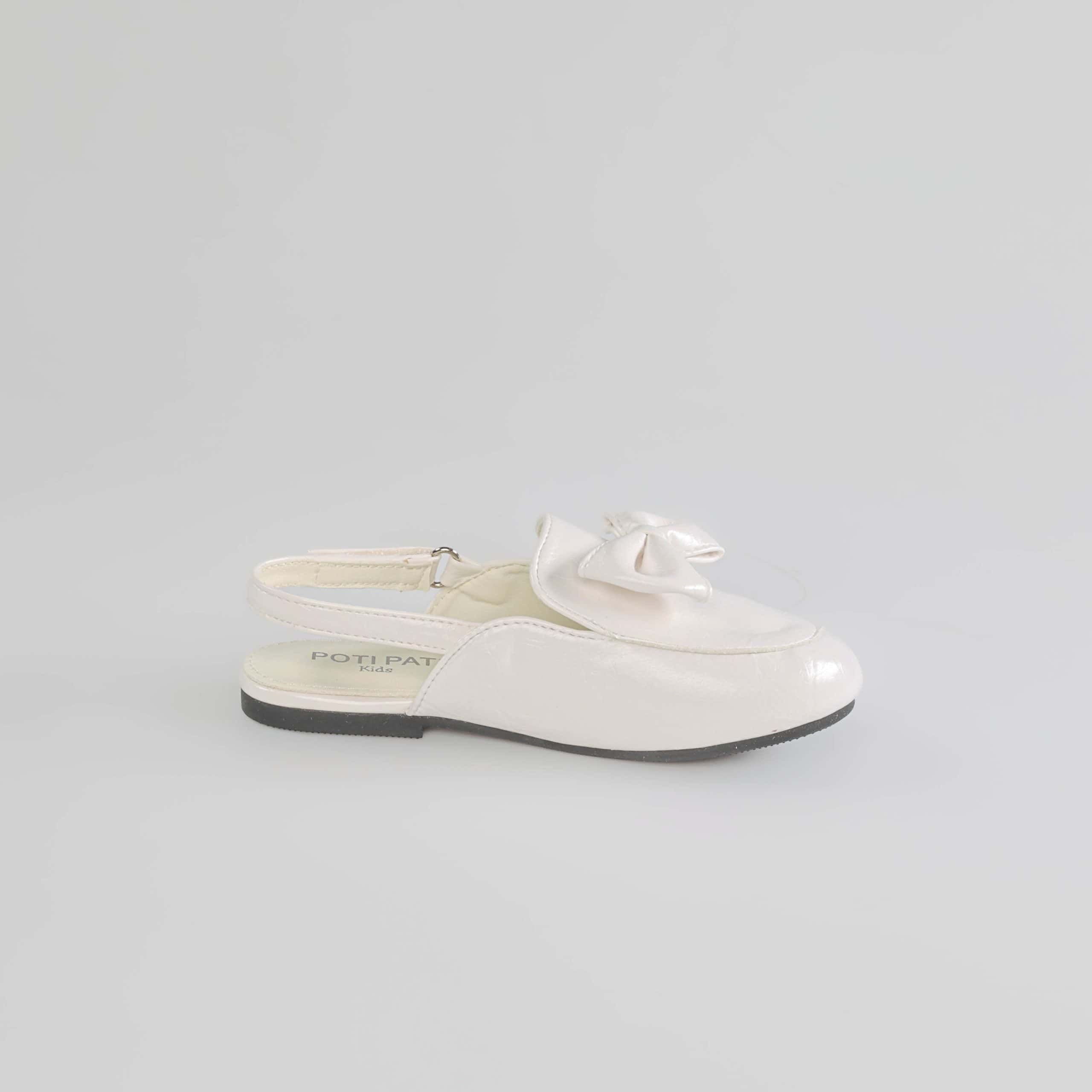 Hana – Ballerines fille à bride en Blanc.