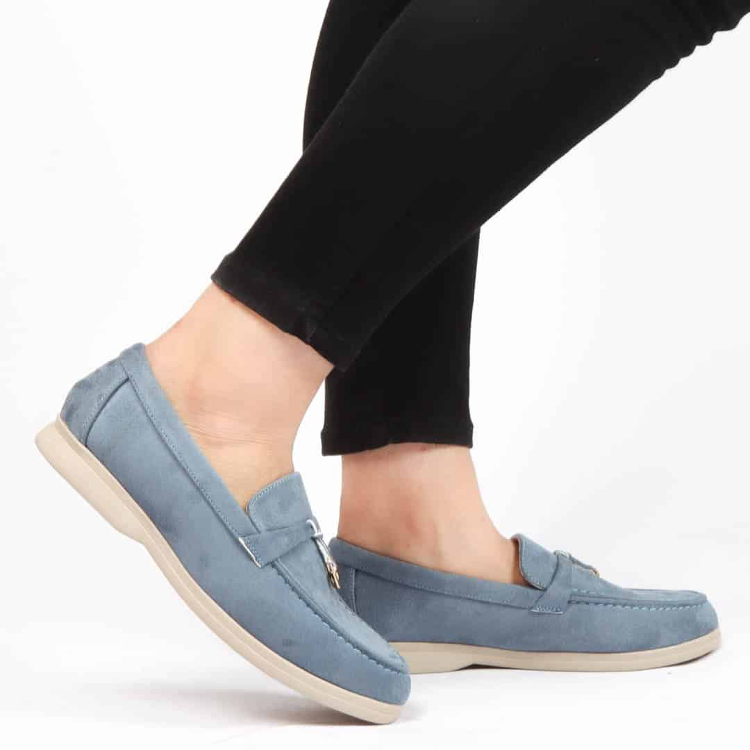 OPERA - Mocassins en Bleu ciel.