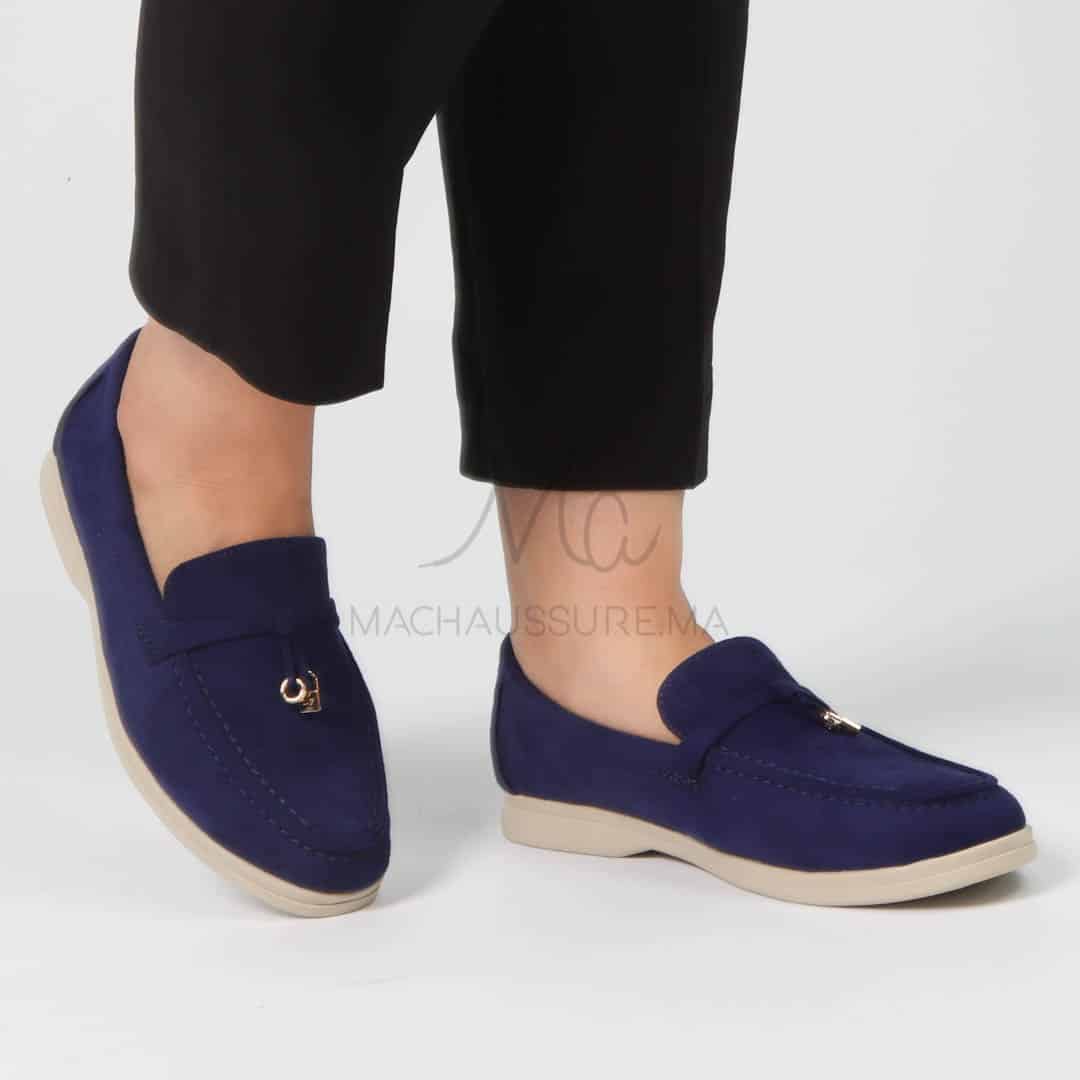 OPERA – Mocassins en Bleu Roi.