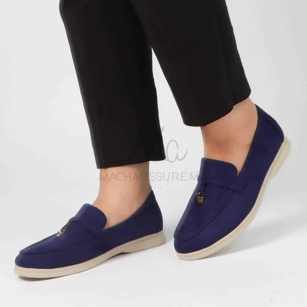 OPERA – Mocassins en Bleu Roi.