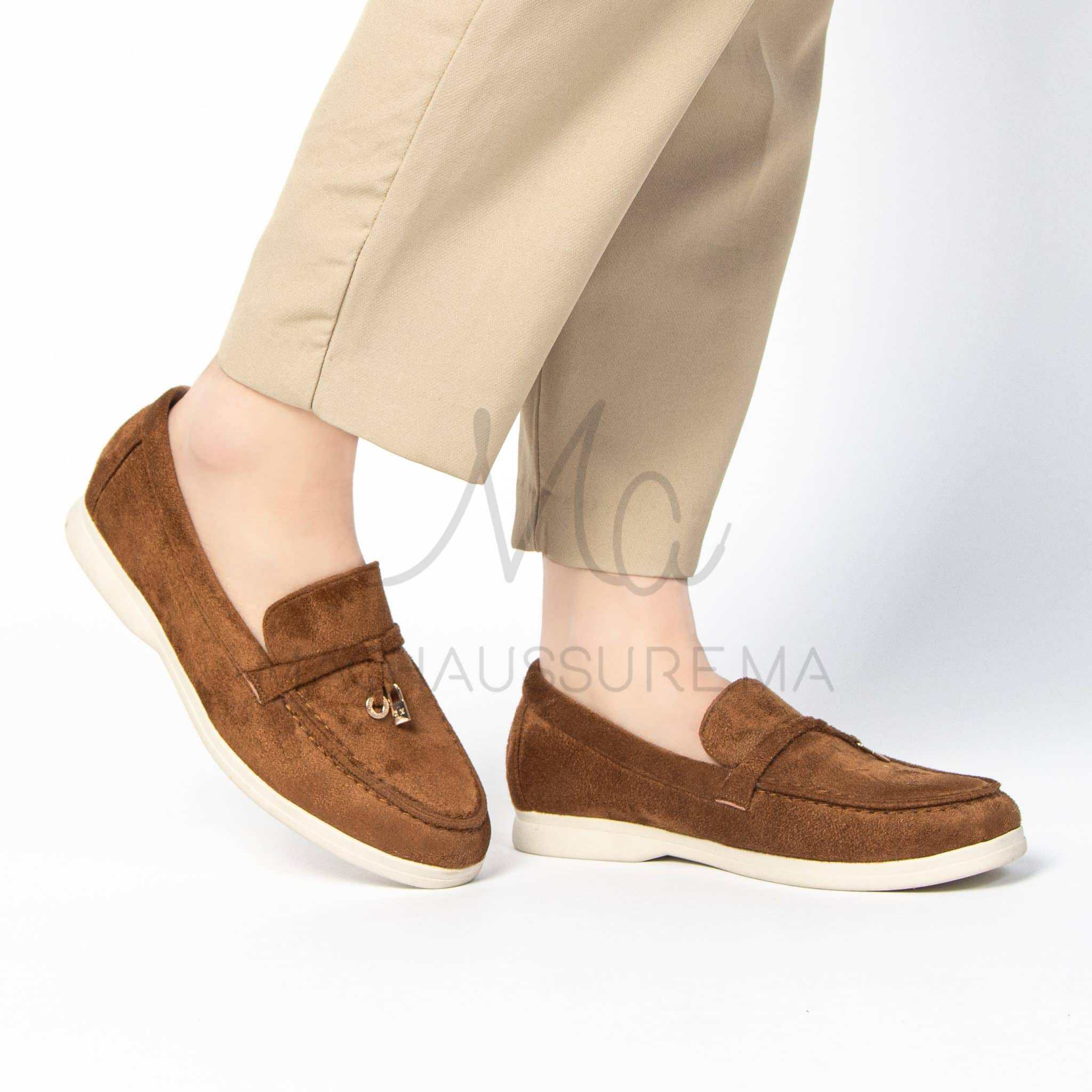 Opera - Mocassins Femme en Marron.