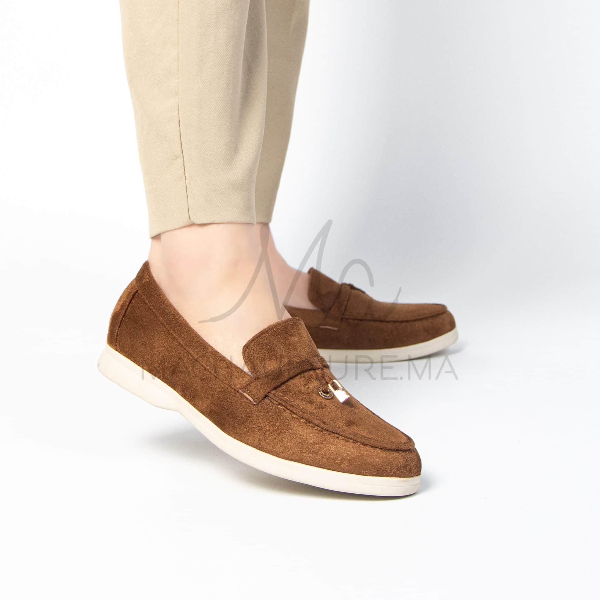 Opera - Mocassins Femme en Marron.