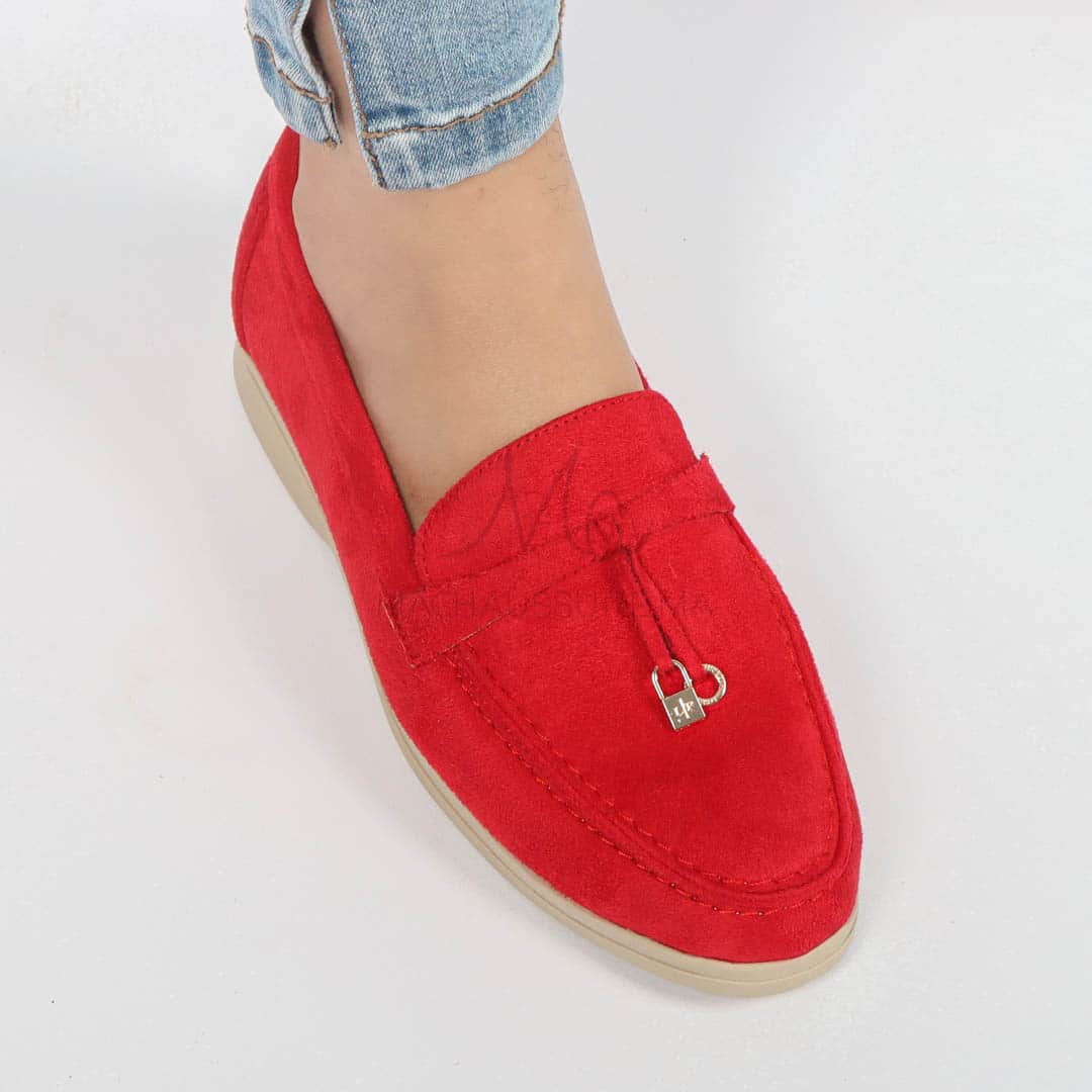 OPERA - Mocassins en Rouge.